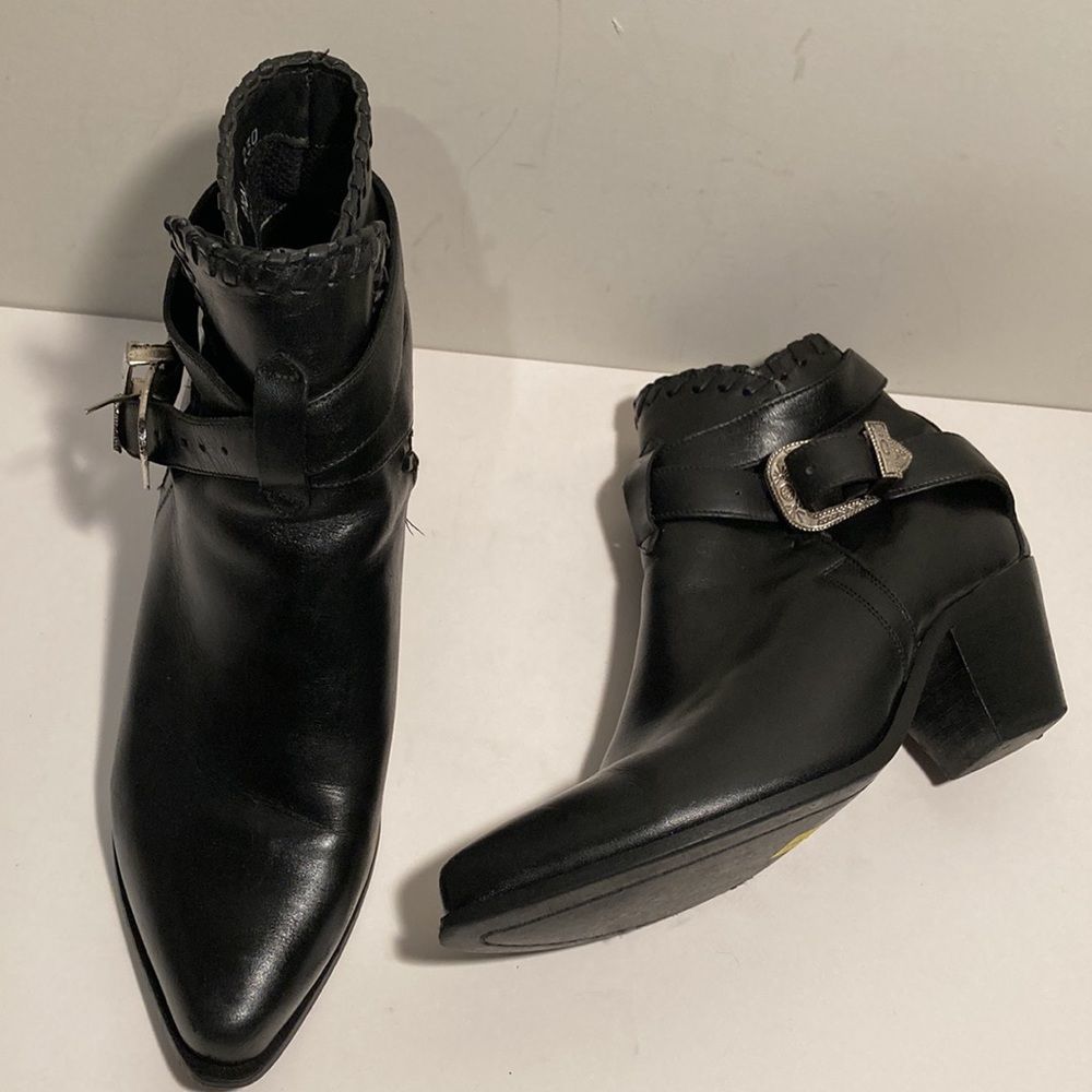Dingo black leather western booties - Picture 3 of 11